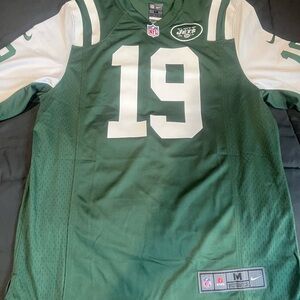 Nike Jets Green and White Football Jersey